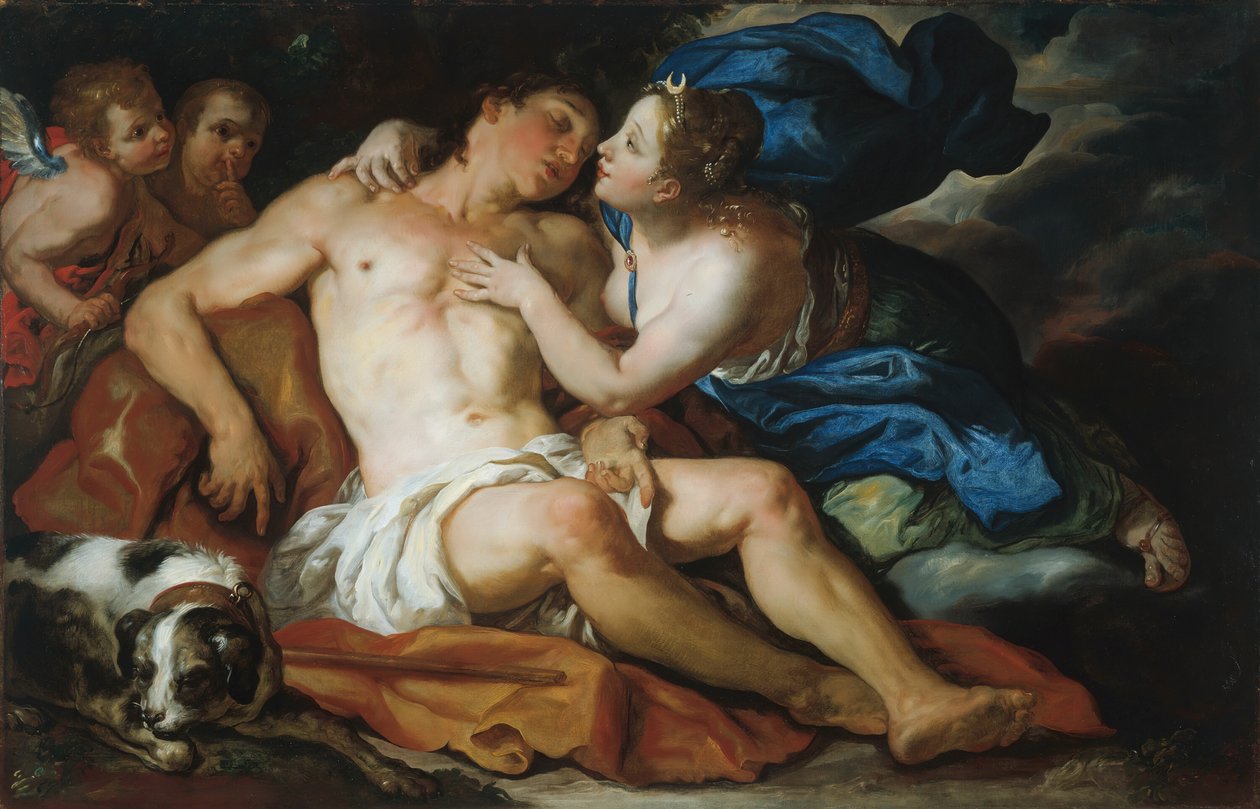 Diana i Endymion, 169095. autorstwa Johann Michael Rottmayr