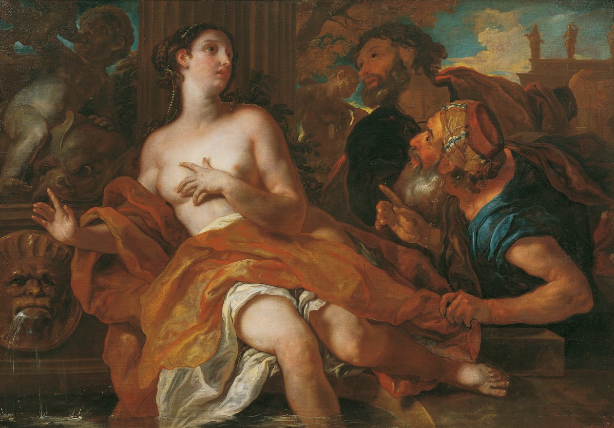 Zuzanna i dwoje starych ludzi autorstwa Johann Michael Rottmayr