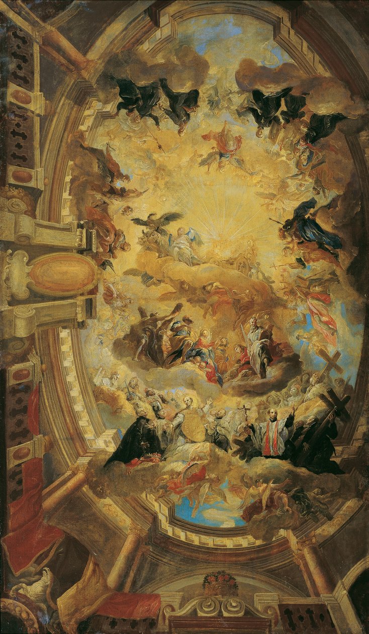 Gloryfikacja imienia Jezus autorstwa Johann Michael Rottmayr