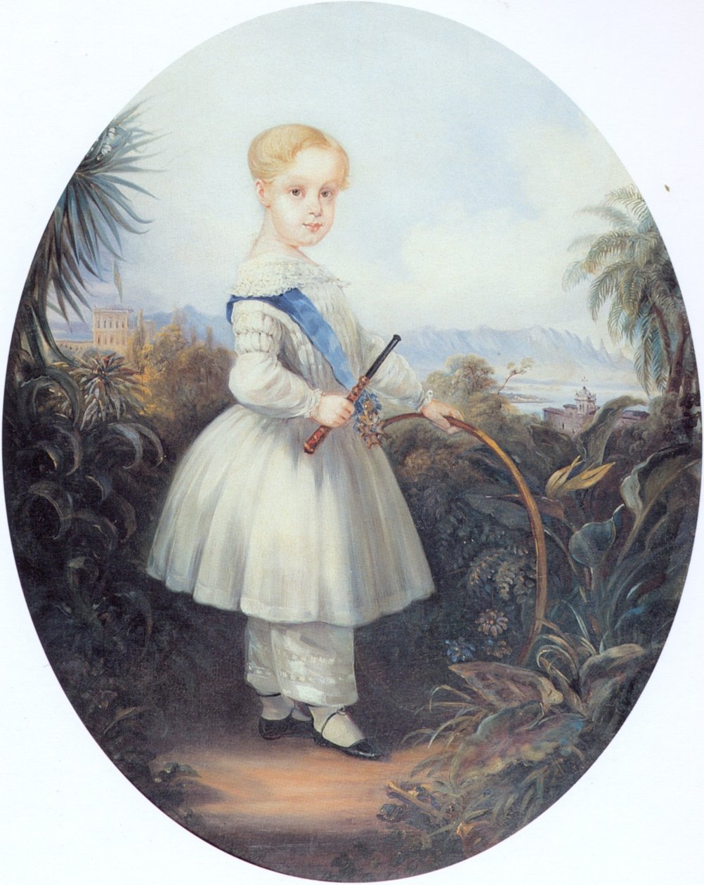 Afonso, książę cesarski Brazylii, najstarszy syn Pedra II. 1846. autorstwa Johann Moritz Rugendas