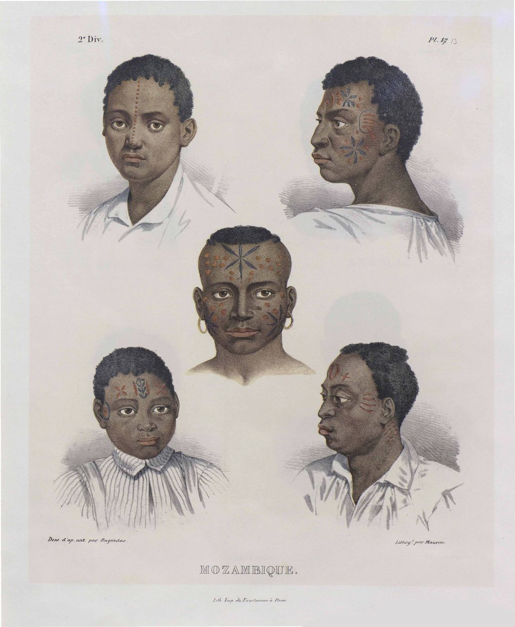 Mozambiku. Z Malowniczych Podróży w Brazylii, 1830-1835. autorstwa Johann Moritz Rugendas