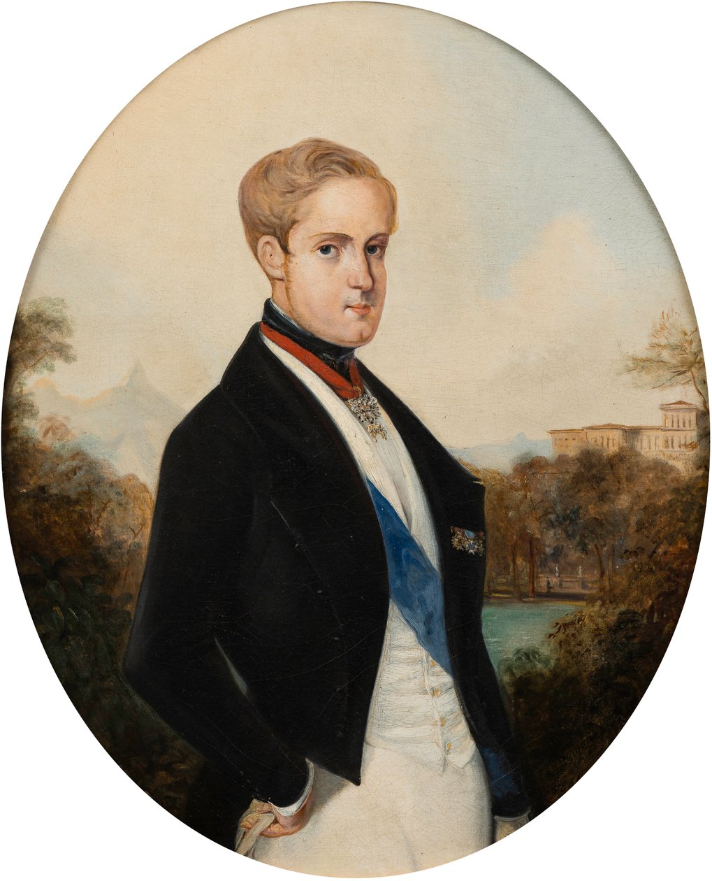Portret cesarza Piotra II Brazylii 1825-1891, 1846. autorstwa Johann Moritz Rugendas