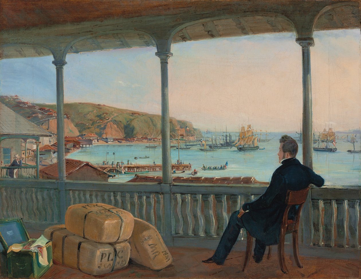 Valparaíso, 1841 autorstwa Johann Moritz Rugendas