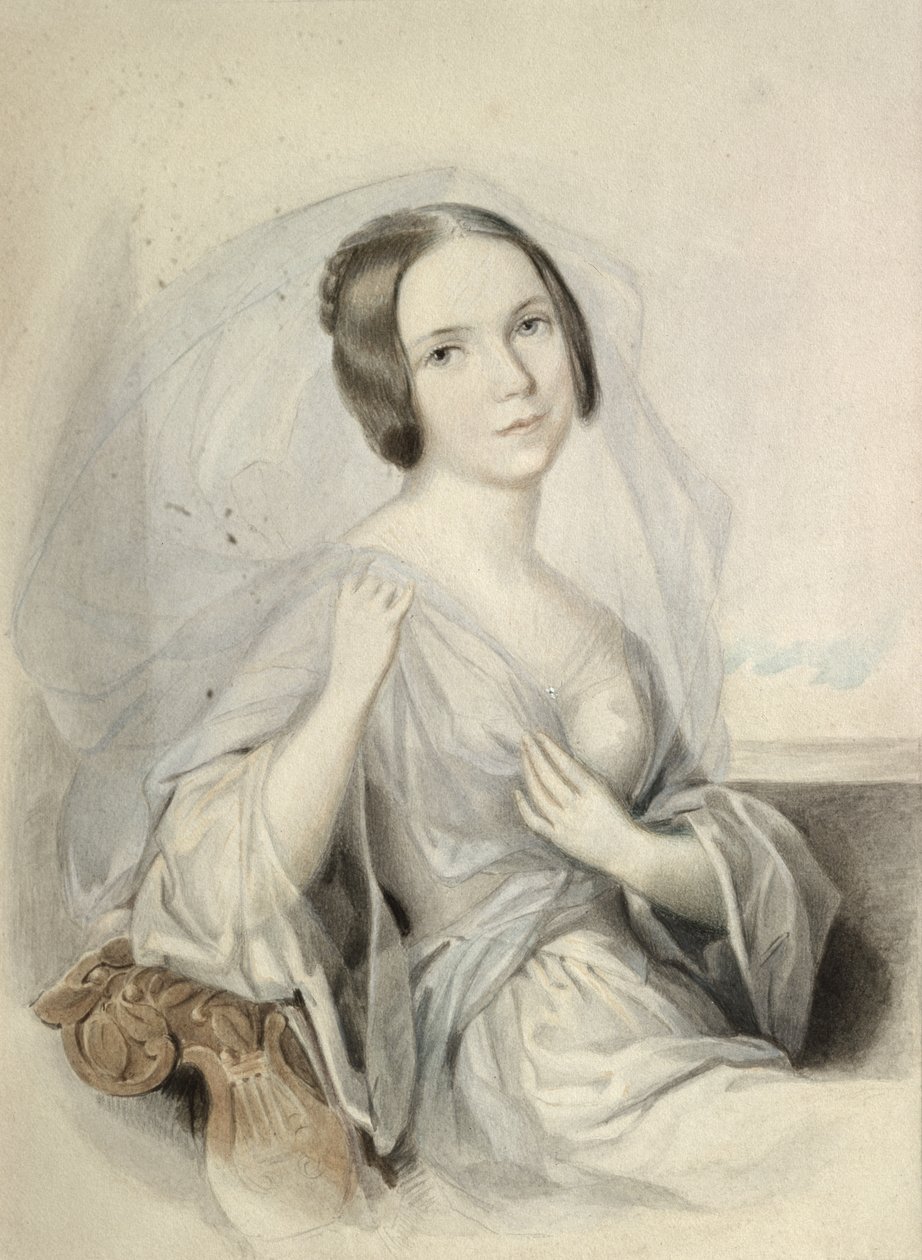 Portret Henriette Gertrude Sontag (1806-54) autorstwa Johann Nepomuk Ender