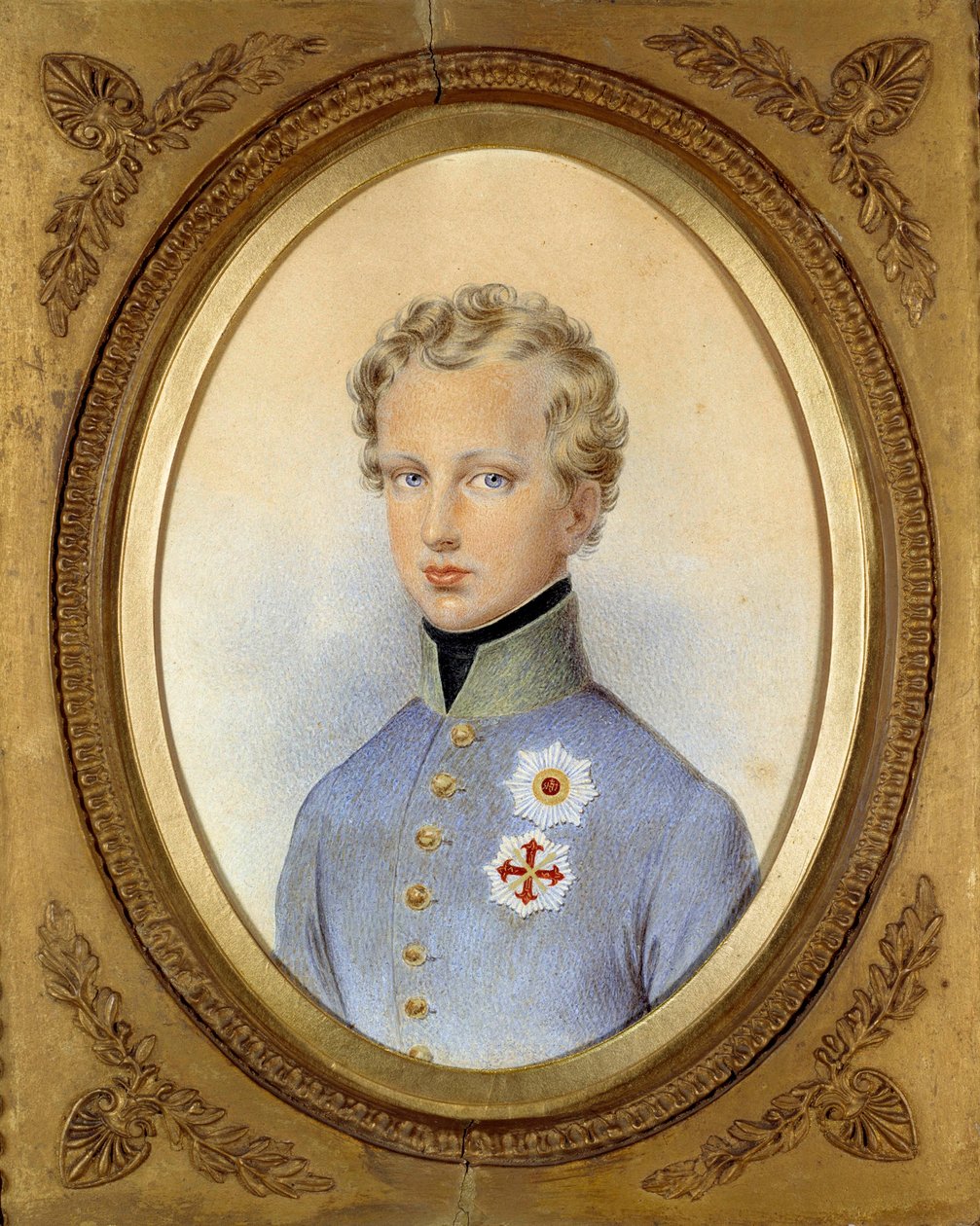 Portret księcia Reichstadt (1811-1832), syna Napoleona I i Marii Ludwiki Austrii Obraz Johanna Nepomuka Endera (1793-1854) 1830 Ze zbiorów prywatnych - Portret księcia Reichstadt (1811-1832), syna Napoleona ja i Marie Louise z Austrii autorstwa Johann Nepomuk Ender