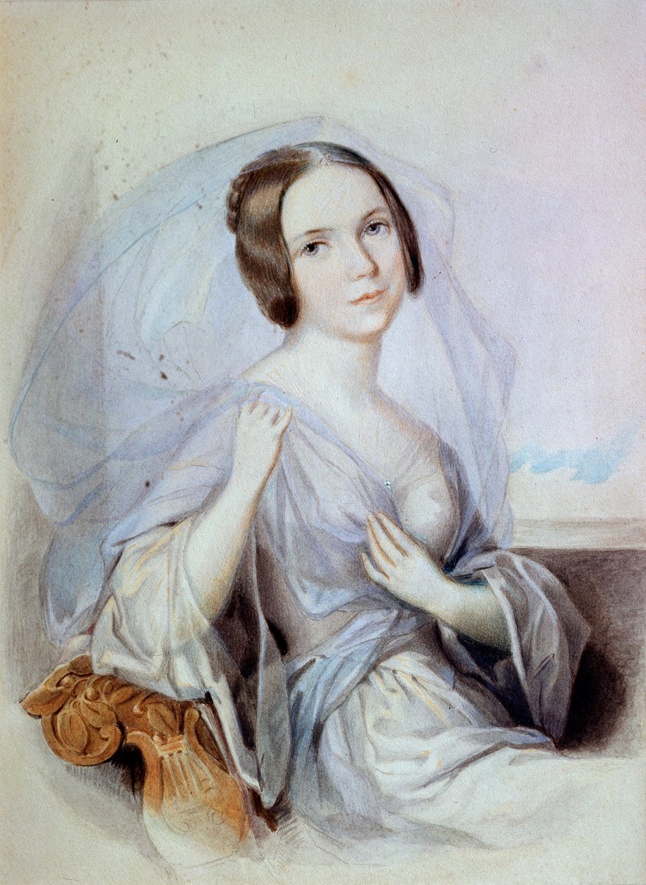 Portret śpiewaczki Henriette Gertrude Sontag, XIX w. autorstwa Johann Nepomuk Ender