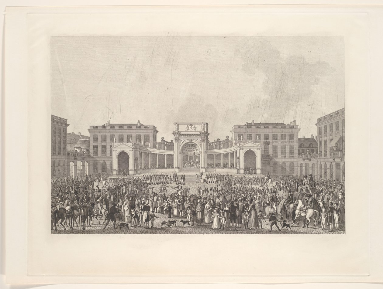Inwestytura króla Wilhelma I w Brukseli, 1815 autorstwa Johann Nepomuk Gibèle