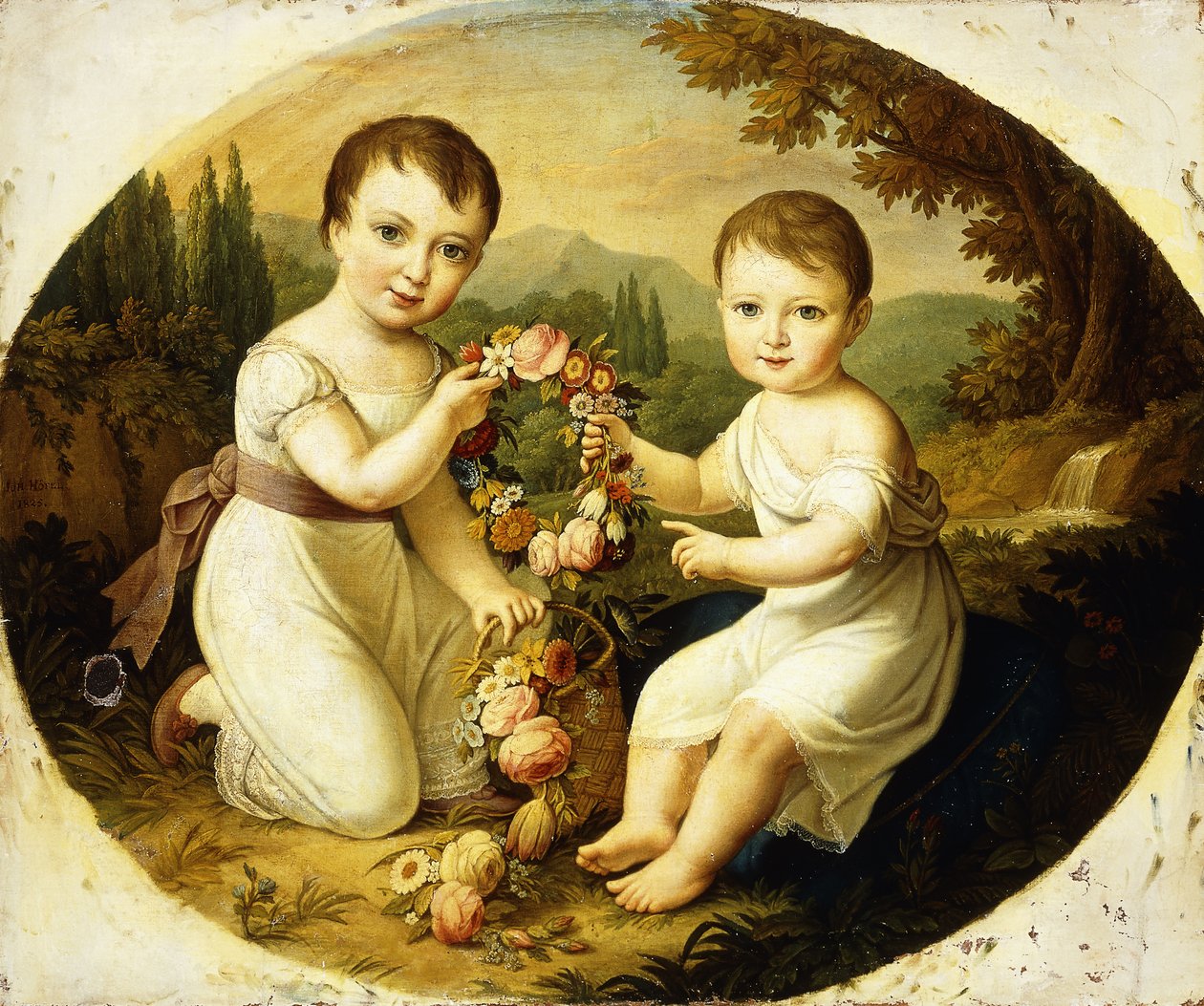 Napoleon i Józefina, 1825 autorstwa Johann Nepomuk Hofel