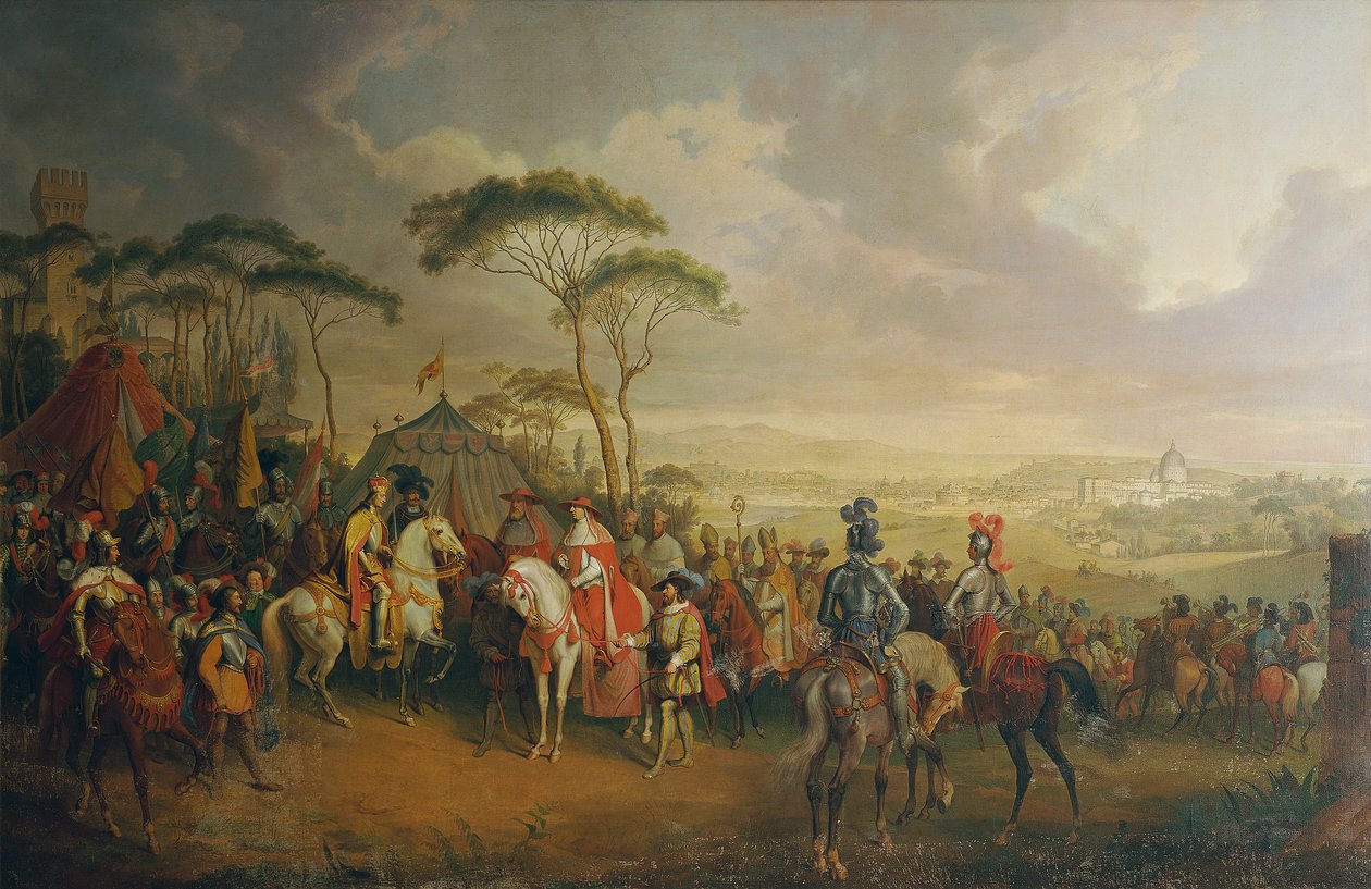 Wejście cesarza Fryderyka III. w Rzymie autorstwa Johann Nepomuk Höchle