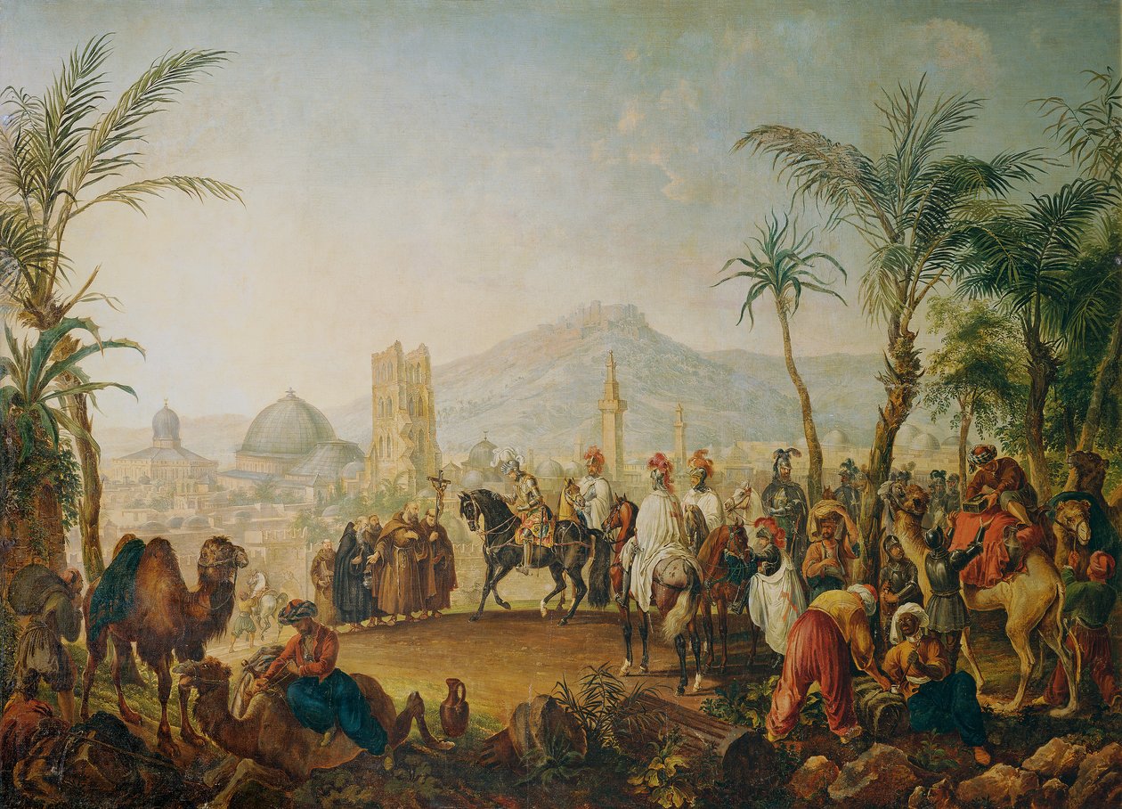 Krzyżowcy (Godfrey z Bouillon) autorstwa Johann Nepomuk Höchle
