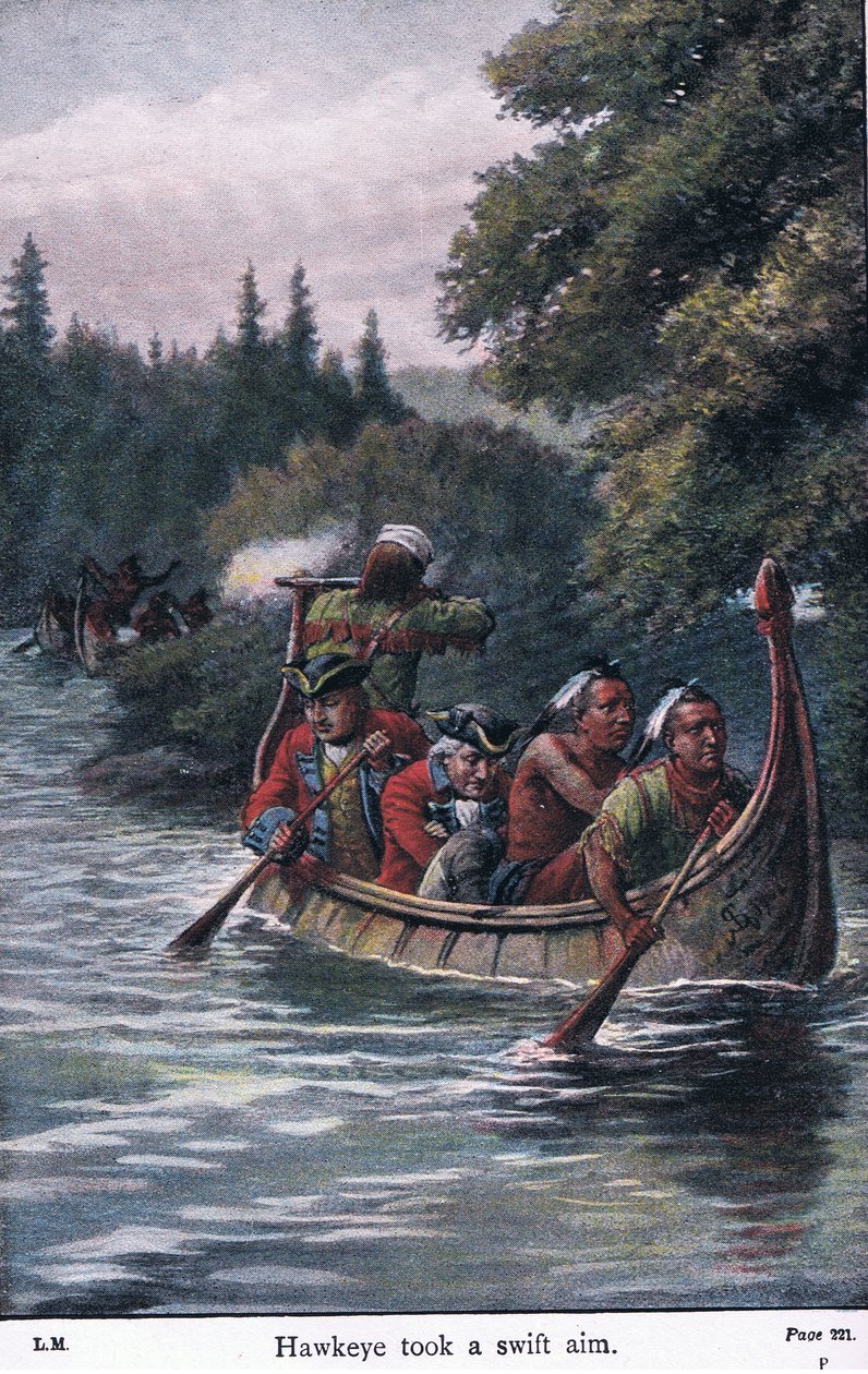 Hawkeye szybko wycelował, 1910 autorstwa Johann Nepomuk Schonberg