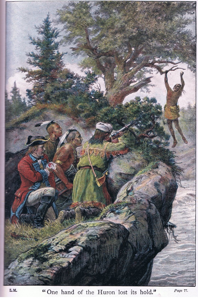 Jedna ręka Hurona straciła chwyt, 1910 autorstwa Johann Nepomuk Schonberg