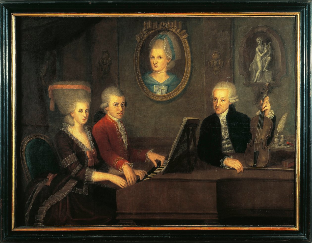 Austria, Salzburg, Rodzina Mozarta autorstwa Johann Nepomuk della Croce