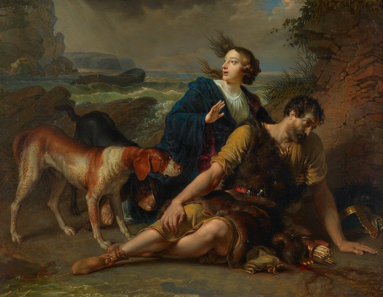 Arindal i Daura autorstwa Johann Peter Krafft