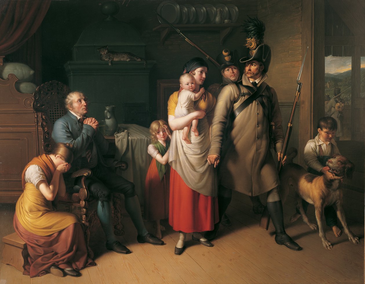 Pożegnanie Landwehry autorstwa Johann Peter Krafft