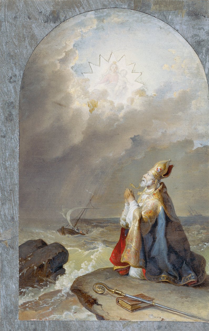 Tam święty Spyridon autorstwa Johann Peter Krafft