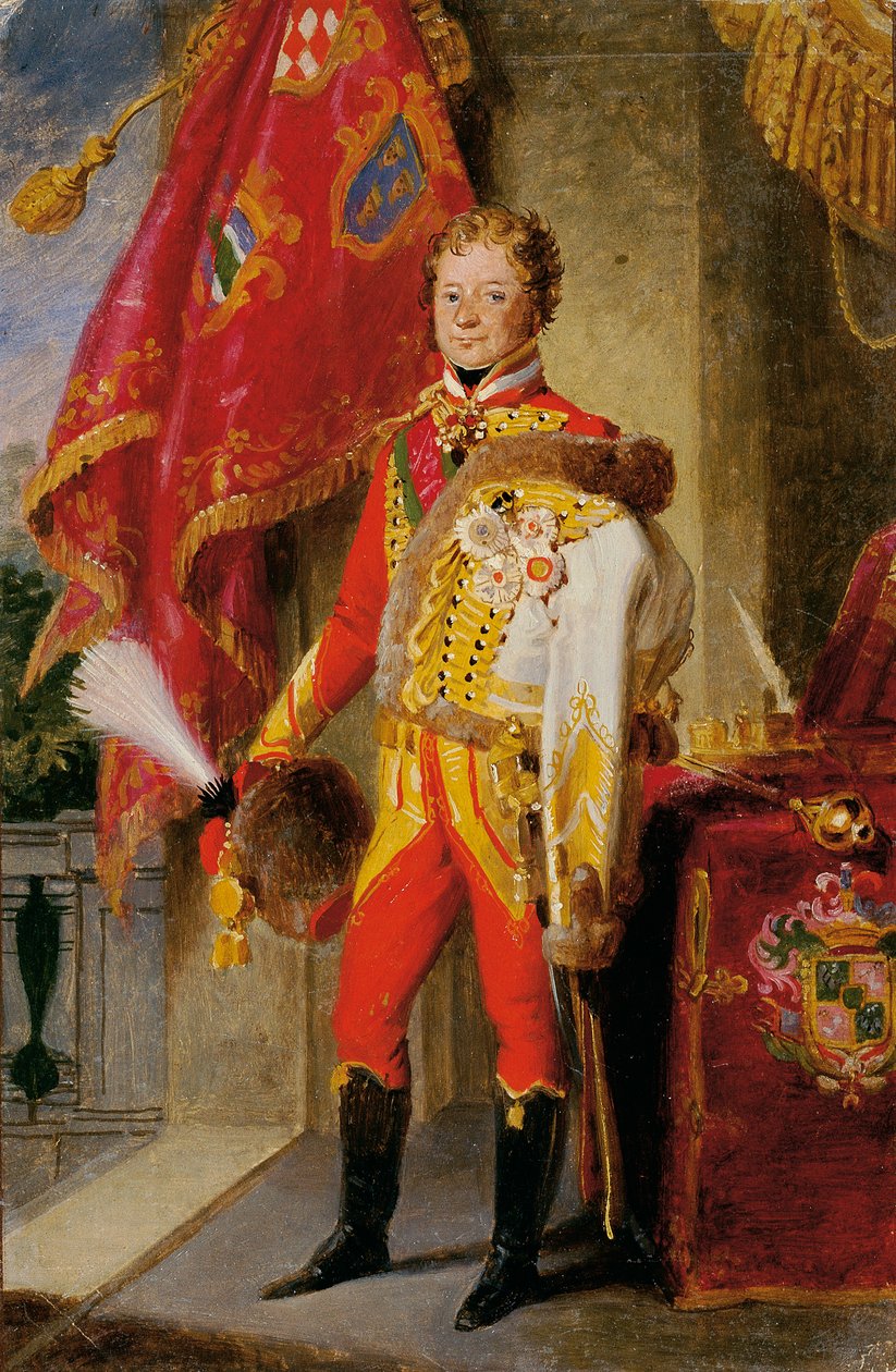 Ignaz hrabia Gyulay von Naros-Nemeth i Nadaska w węgierskim mundurze autorstwa Johann Peter Krafft