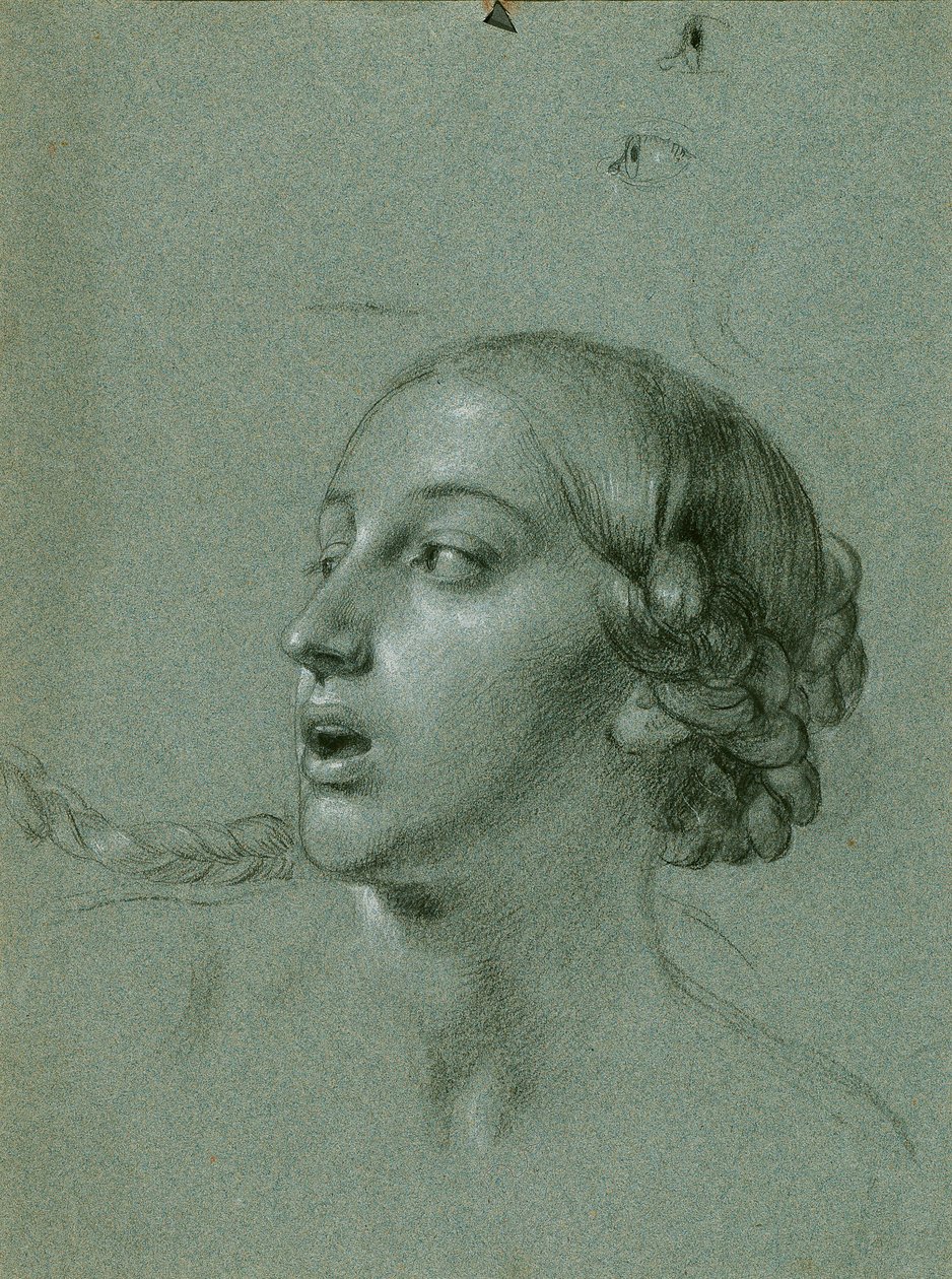 Studium dla "Arindala i Daury" autorstwa Johann Peter Krafft