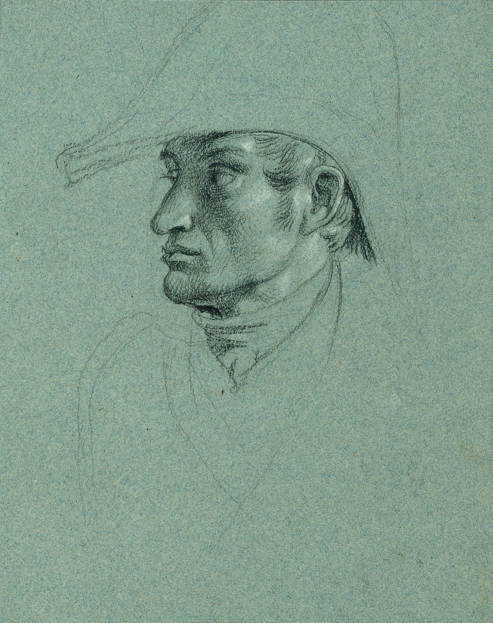 Studium głowy do „Powrotu cesarza Franza z Pressburga” autorstwa Johann Peter Krafft