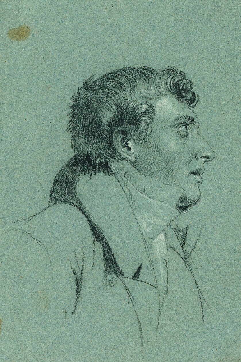 Studium głowy do „Powrotu cesarza Franza z Pressburga” autorstwa Johann Peter Krafft