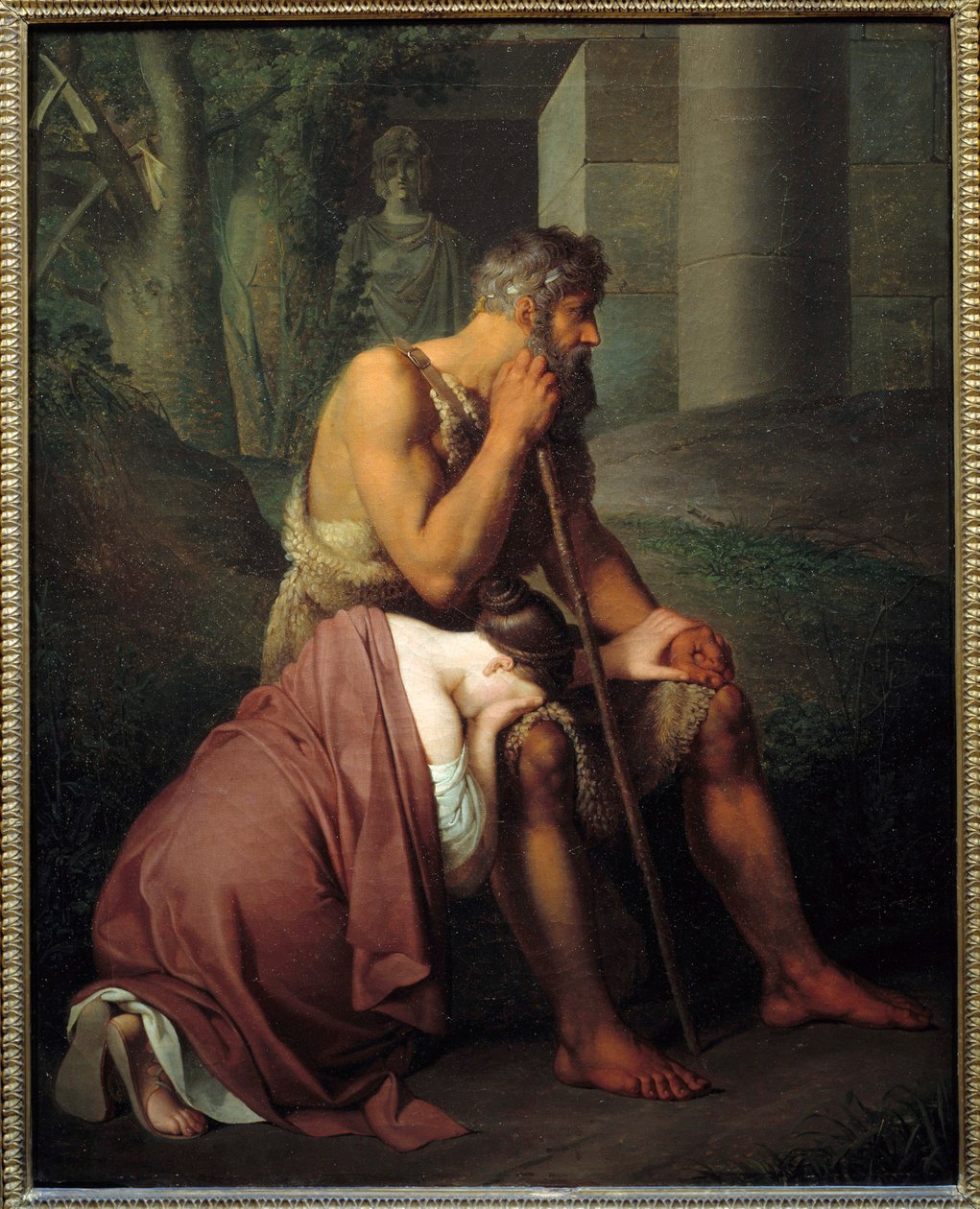 Edyp i Antygona Obraz Johanna Petera Kraffta (1780-1856) (e.all.) 1809 Nd. 0,53x0,66 m² autorstwa Johann Peter Krafft