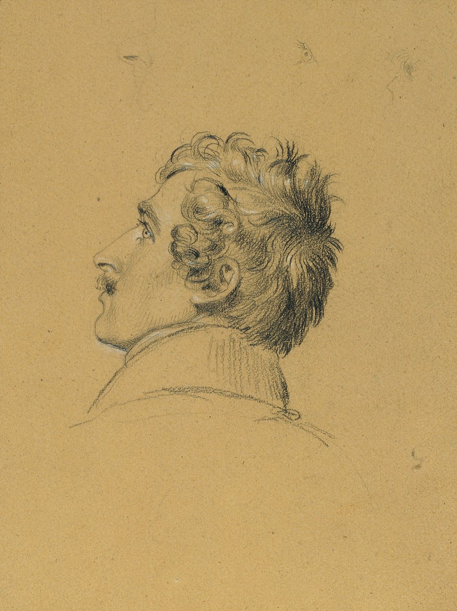 Studium portretowe do „Wejście po paryskim pokoju” autorstwa Johann Peter Krafft
