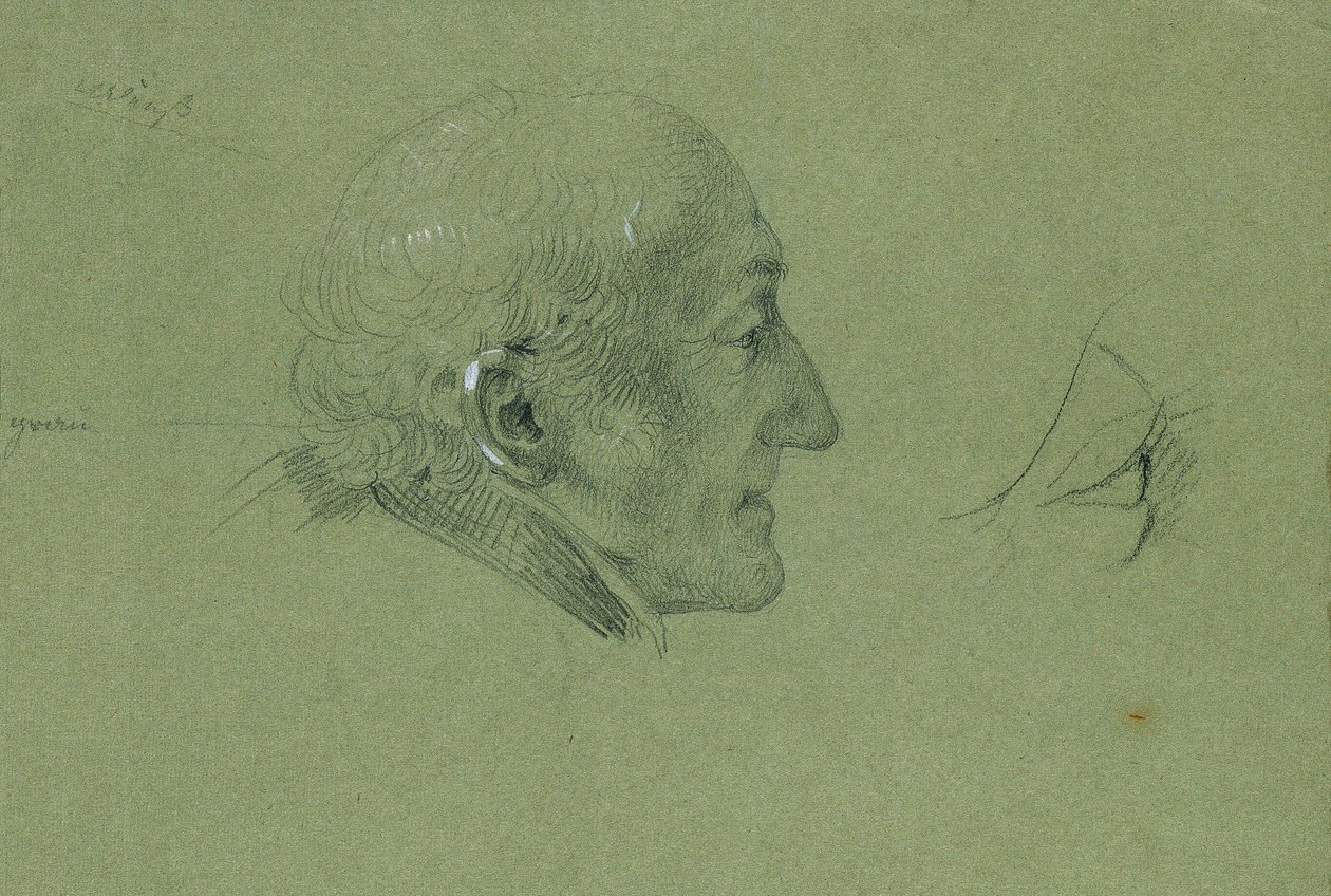 Studium portretowe do „Powrotu do domu człowieka z Landwehry” (1820) autorstwa Johann Peter Krafft