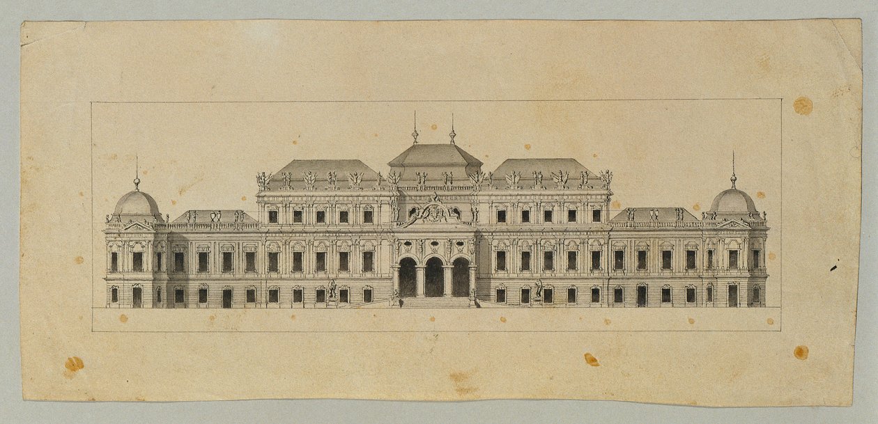 Studium dla Górnego Belwederu autorstwa Johann Peter Krafft