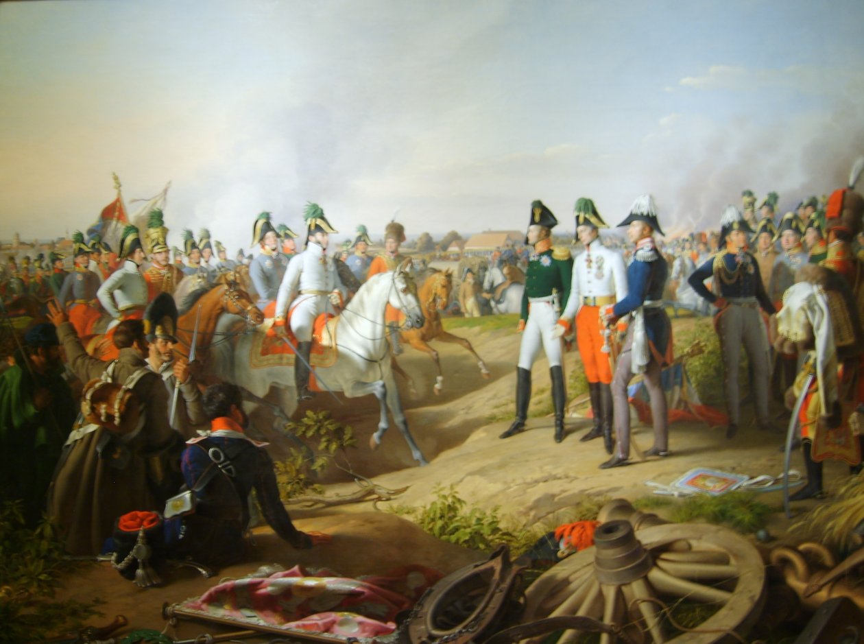 Deklaracja zwycięstwa po bitwie pod Lipskiem, 1813 r. autorstwa Johann Peter Krafft
