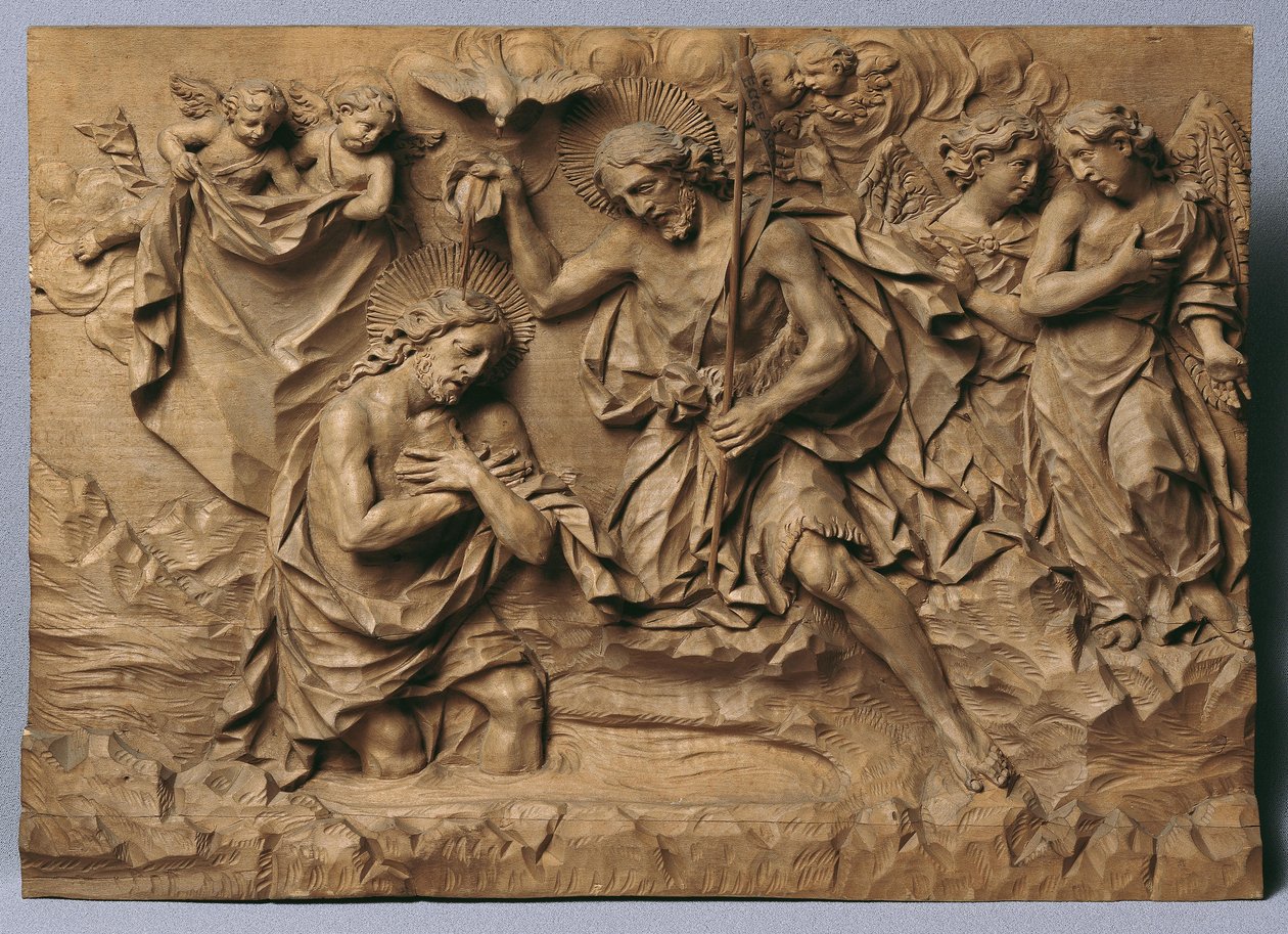 Chrzest Chrystusa autorstwa Johann Peter Schwanthaler der Ältere