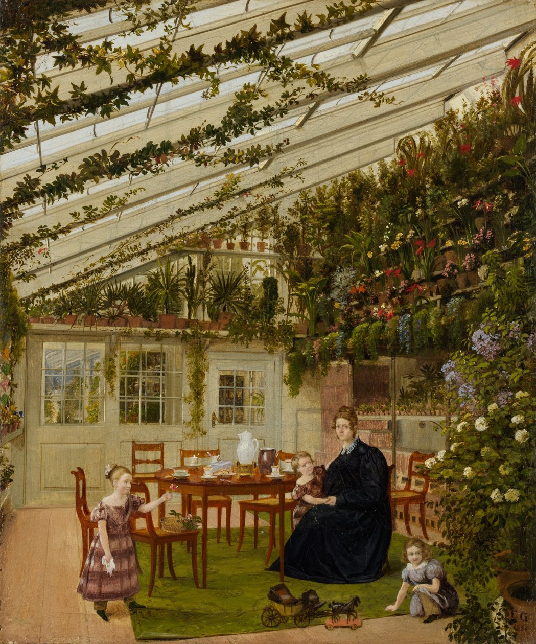 Rodzina pana Westfala w Konserwatorium, 1836 autorstwa Johann Philipp Eduard Gartner