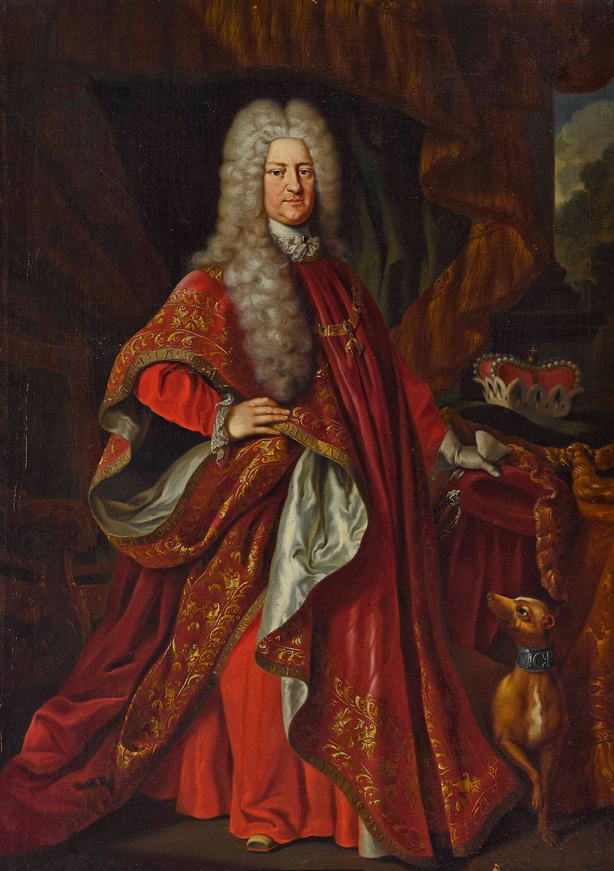Portret hrabiego Karola III Filipa 1661-1742, elektora palatyna. autorstwa Johann Philipp von der Schlichten
