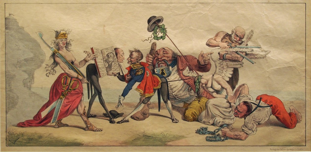 Wejście cenzury w Niemczech, 1842 r. autorstwa Johann Richard Seel