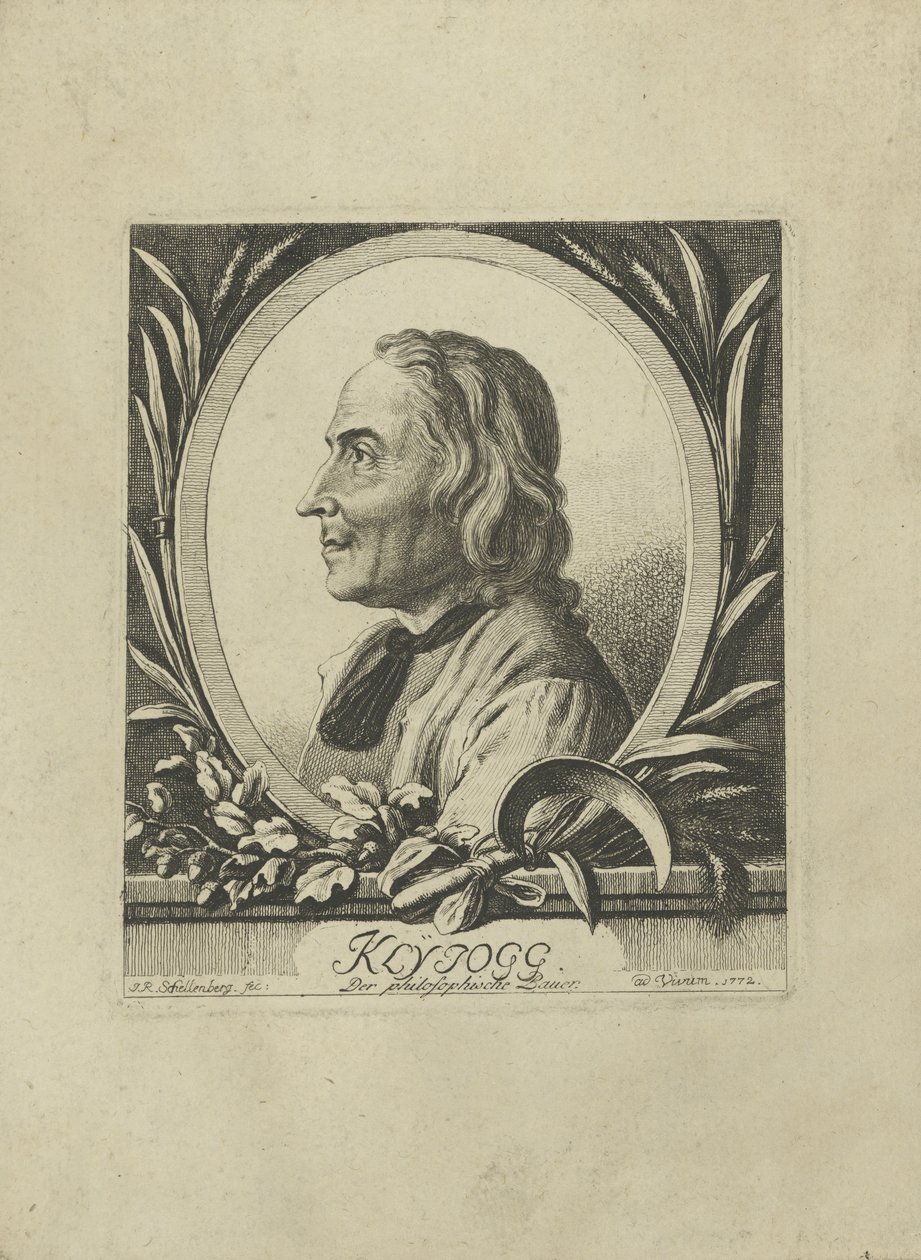 Portret Jakoba Kleinjogga Gujera 1718-1785, 1772. autorstwa Johann Rudolf Schellenberg