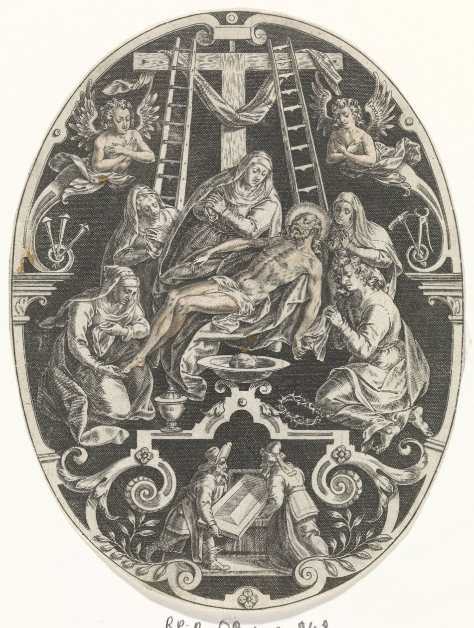 Między van Christusem Passie van Christus (tytuł serii) Męka Chrystusa naszym Odkupieniem (tytuł serii) autorstwa Johann Sadeler (I)