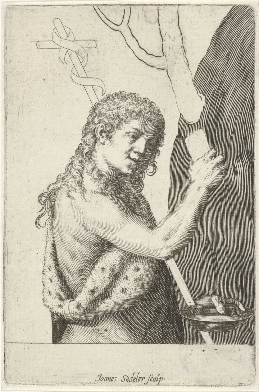 Jan Chrzciciel jako dziecko autorstwa Johann Sadeler (I)