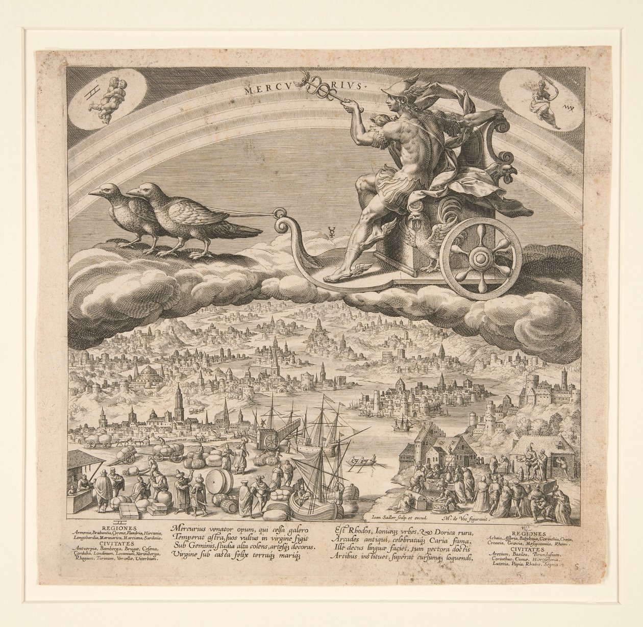 Merkury z serii Siedmiu Planet autorstwa Johann Sadeler I