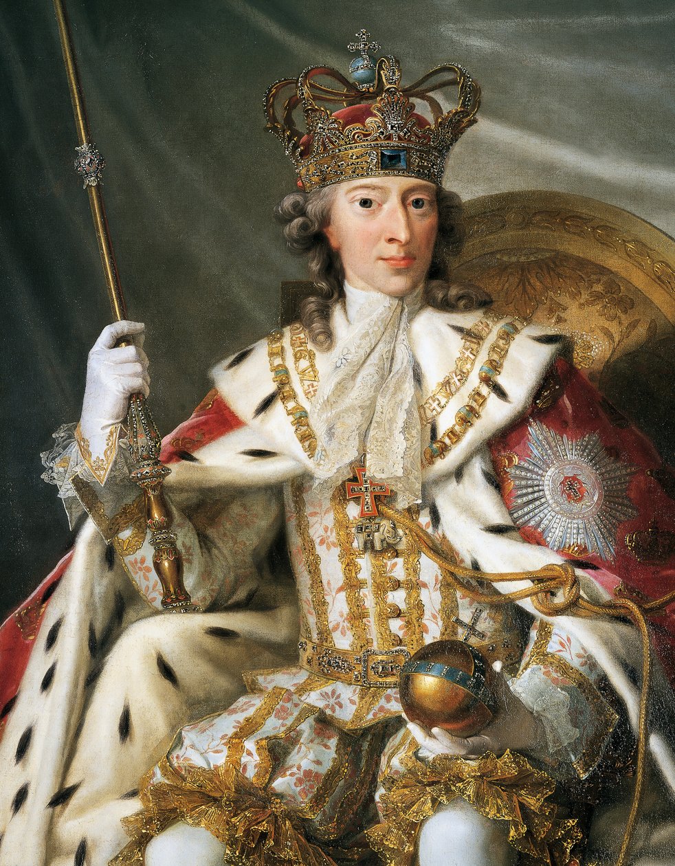 Portret Christiana VI Danii (Kopenhaga) autorstwa Johann Salomon Wahl