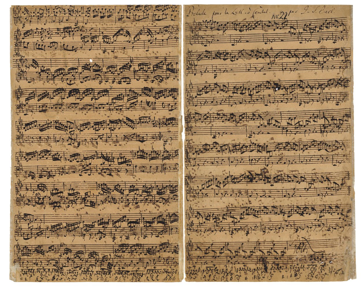 Preludium, fuga i Allegro w Es BWV 998, ok.1735-40 autorstwa Johann Sebastian Bach
