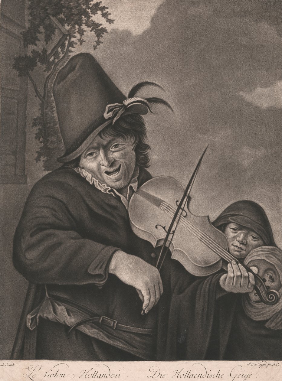 O violino holandês polonês autorstwa Johann Simon Negges