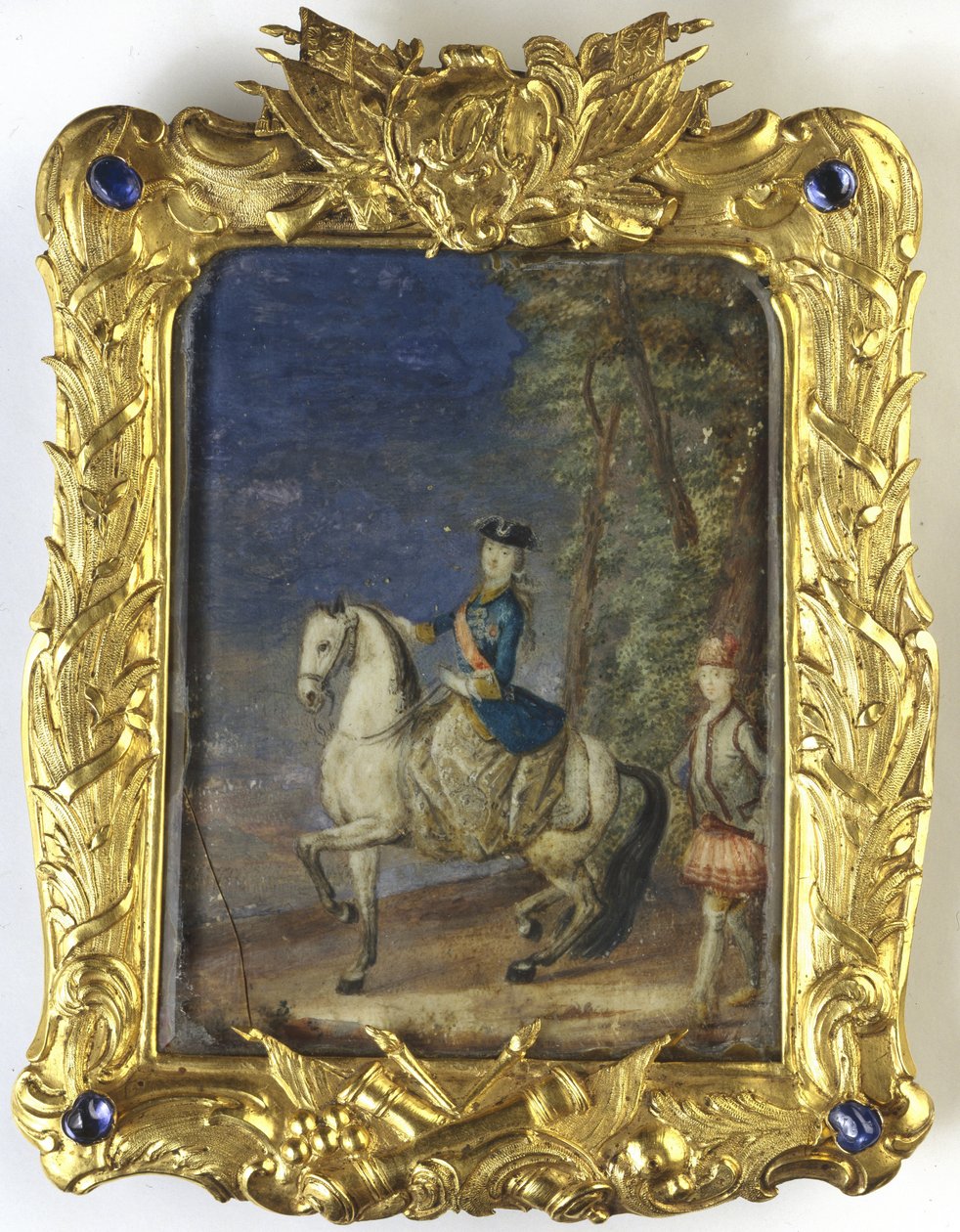 Portret jeździecki cesarzowej Katarzyny II 1729-1796 autorstwa Johann Stenglin