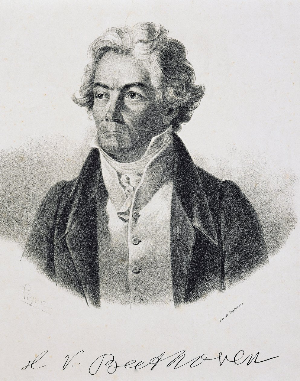 Portret Ludwiga van Beethovena (Bonn autorstwa Johann Stephan Decker