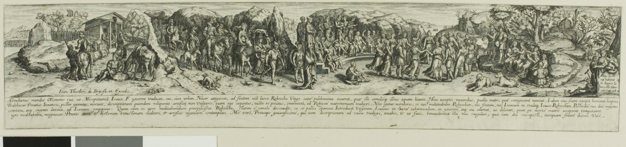 Eleazar i Rebeka autorstwa Johann Theodor de Bry