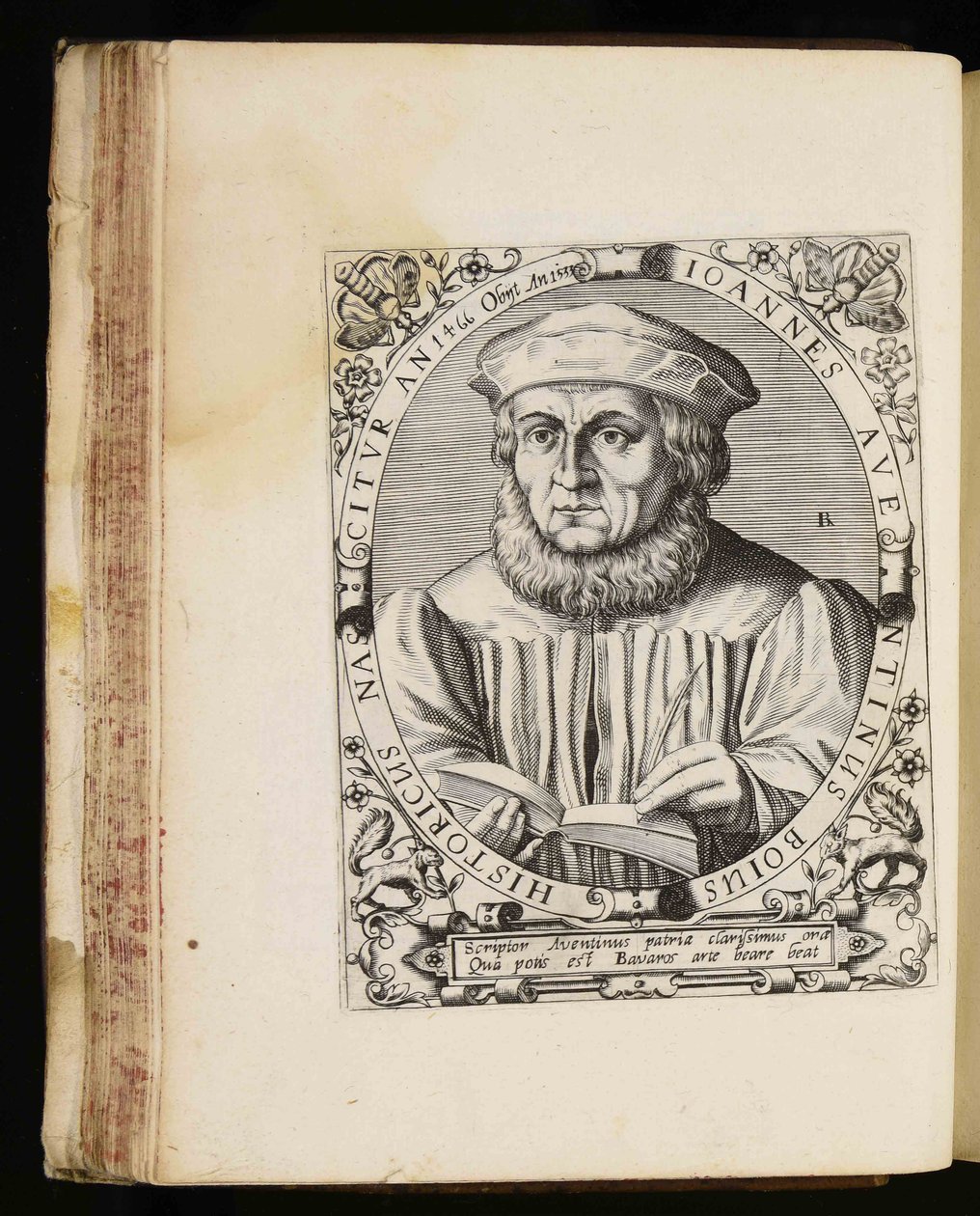 Johannes Aventinus historicus autorstwa Johann Theodor de Bry