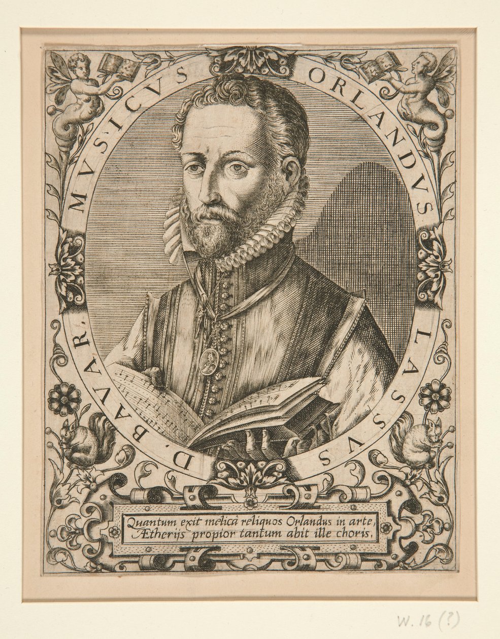 Portret Orlando Lassusa, od J.J. Boissardzie, autorstwa Johann Theodor de Bry