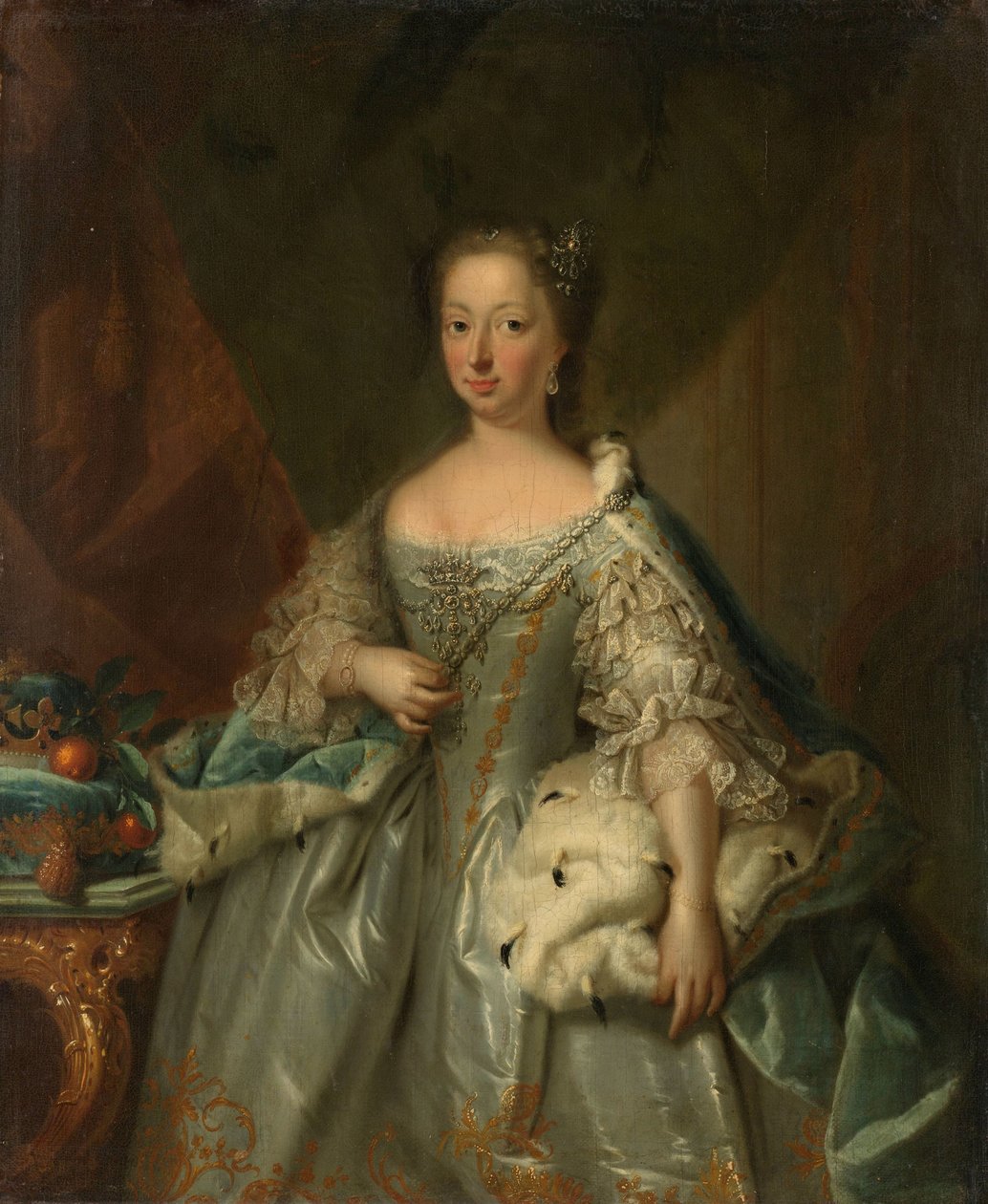 Portret Anny Hanowerskiej, księżnej Royal i księżnej Orange, małżonki księcia Wilhelma IV autorstwa Johann Valentin Tischbein (attributed to)