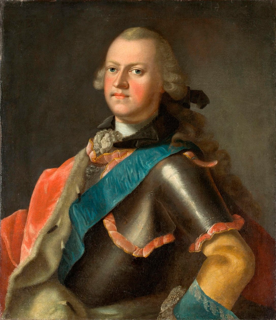 Książę Ernst Friedrich III Karol z Saksonii-Hildburghausen (1727-1780) autorstwa Johann Valentin Tischbein