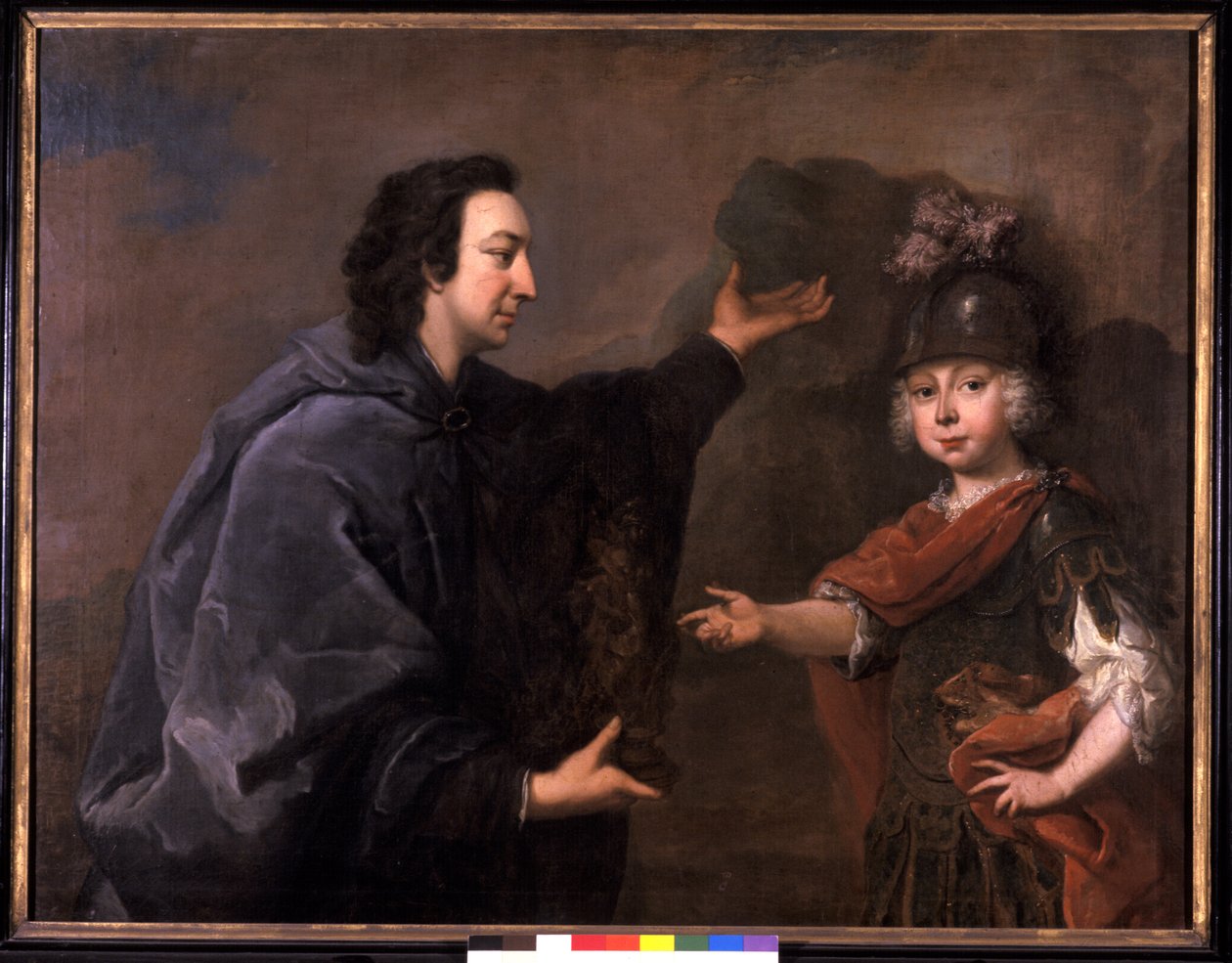 Dziedziczny książę Fryderyk III i jego nauczyciel hrabia Ulrich z Thun autorstwa Johann Valentin Tischbein