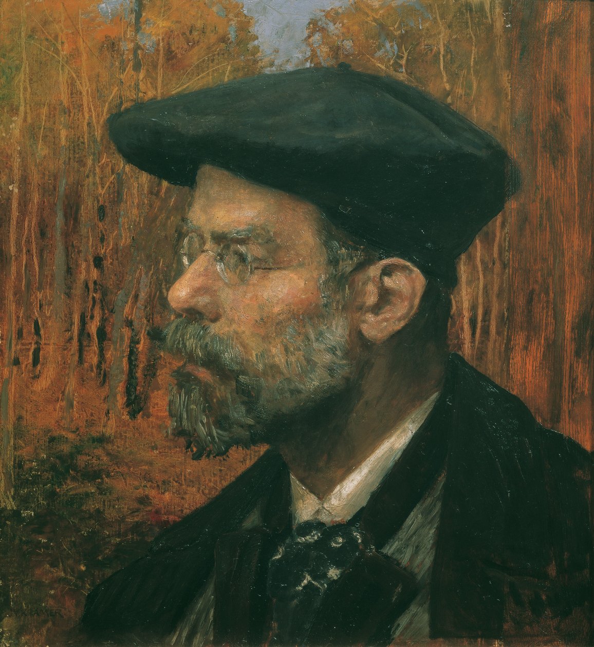 Malarz Theodor von Hörmann autorstwa Johann Victor Krämer