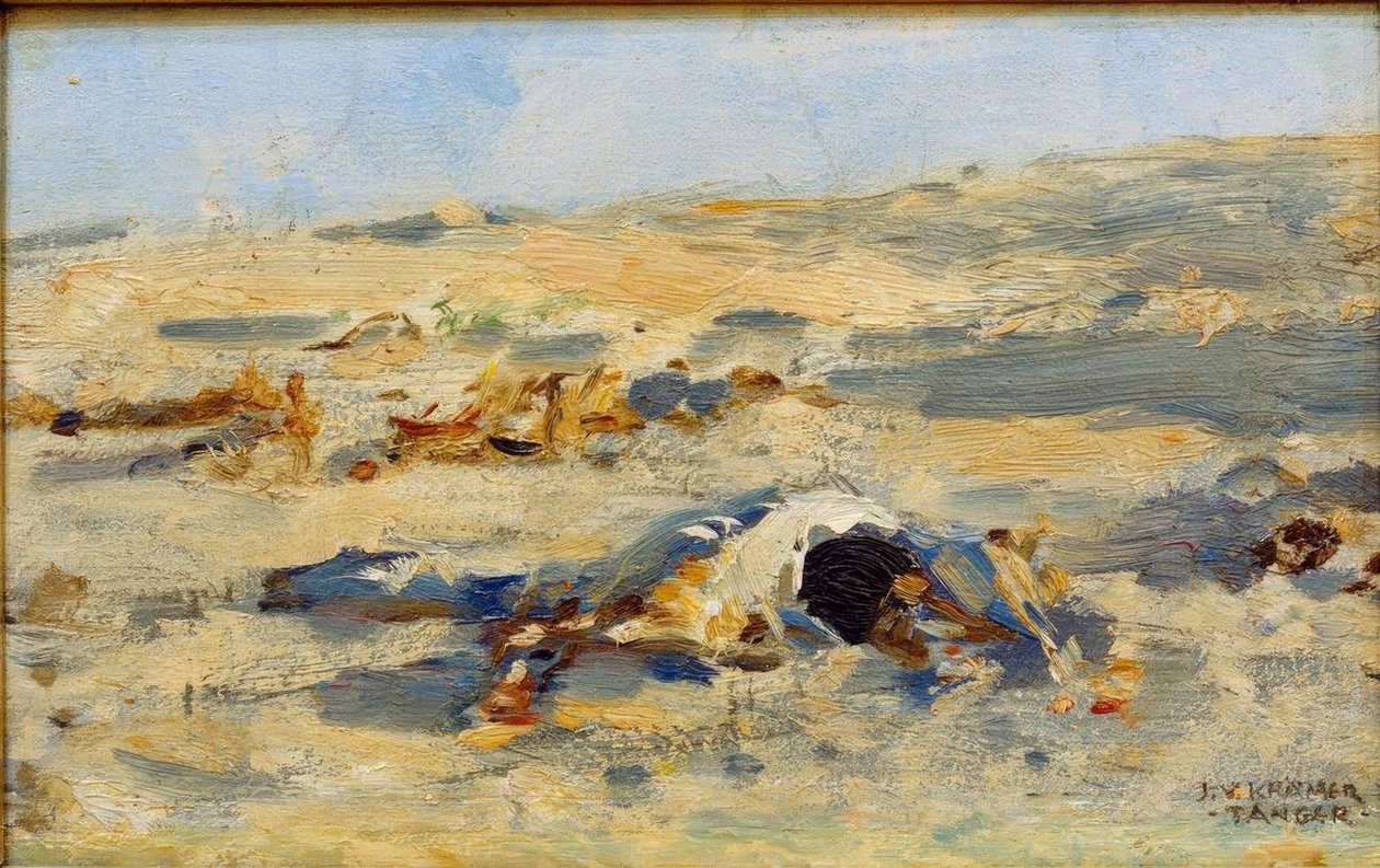 Pustynia w pobliżu Tangeru autorstwa Johann Victor Krämer